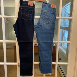 Levi’s 712 slim jeans size 31 - 2 for $40